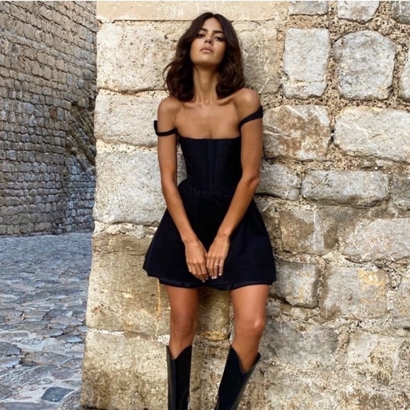 Silvia Astore Annie black cotton FW23 corset
dress - Picture 2 of 10